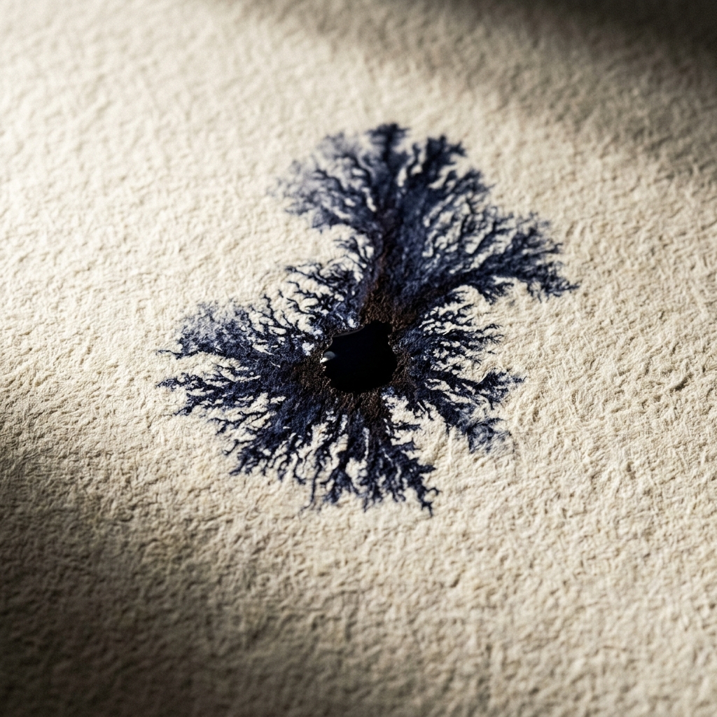 Macro texture of premium paper and ink